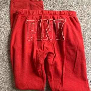 PINK VICTORIAS SECRET SWEATPANTS